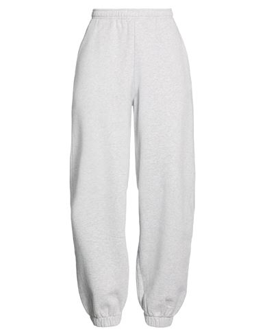 Woman Pants Light grey Size S Cotton