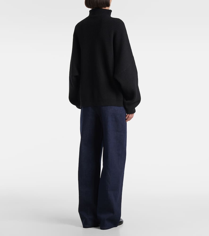 Kimm cashmere-blend mock neck sweater