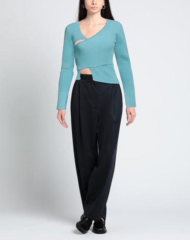 Woman Sweater Azure Size 8 Viscose, Polyamide, Linen, Elastane