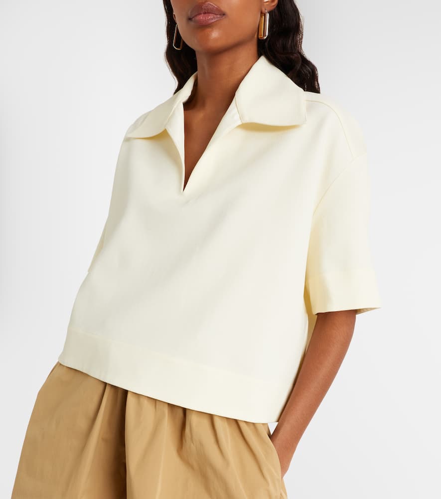 Knitted polo shirt