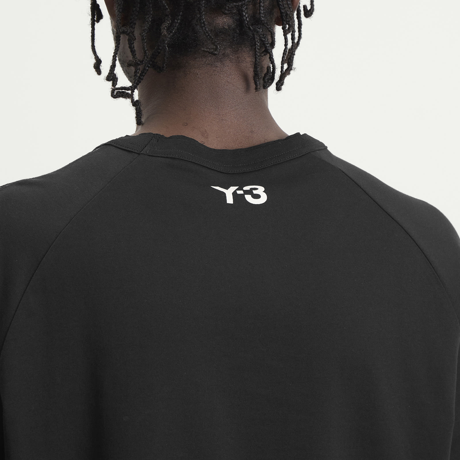 Men's Distressed Short Sleeve T-Shirt in Black
