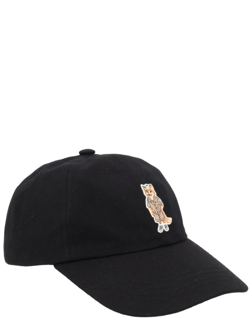 Black Dressed Fox Embroidered Baseball Hat
