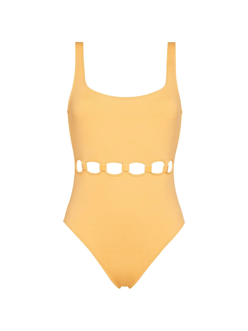 Cutout Swimsuit — Yellow