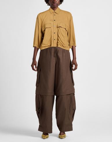 Woman Shirt Mustard Size S Viscose