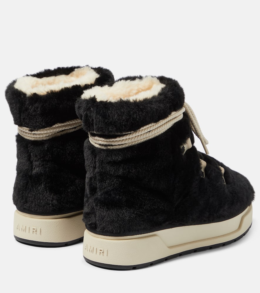 Amiri Malibu Hi faux shearling boots