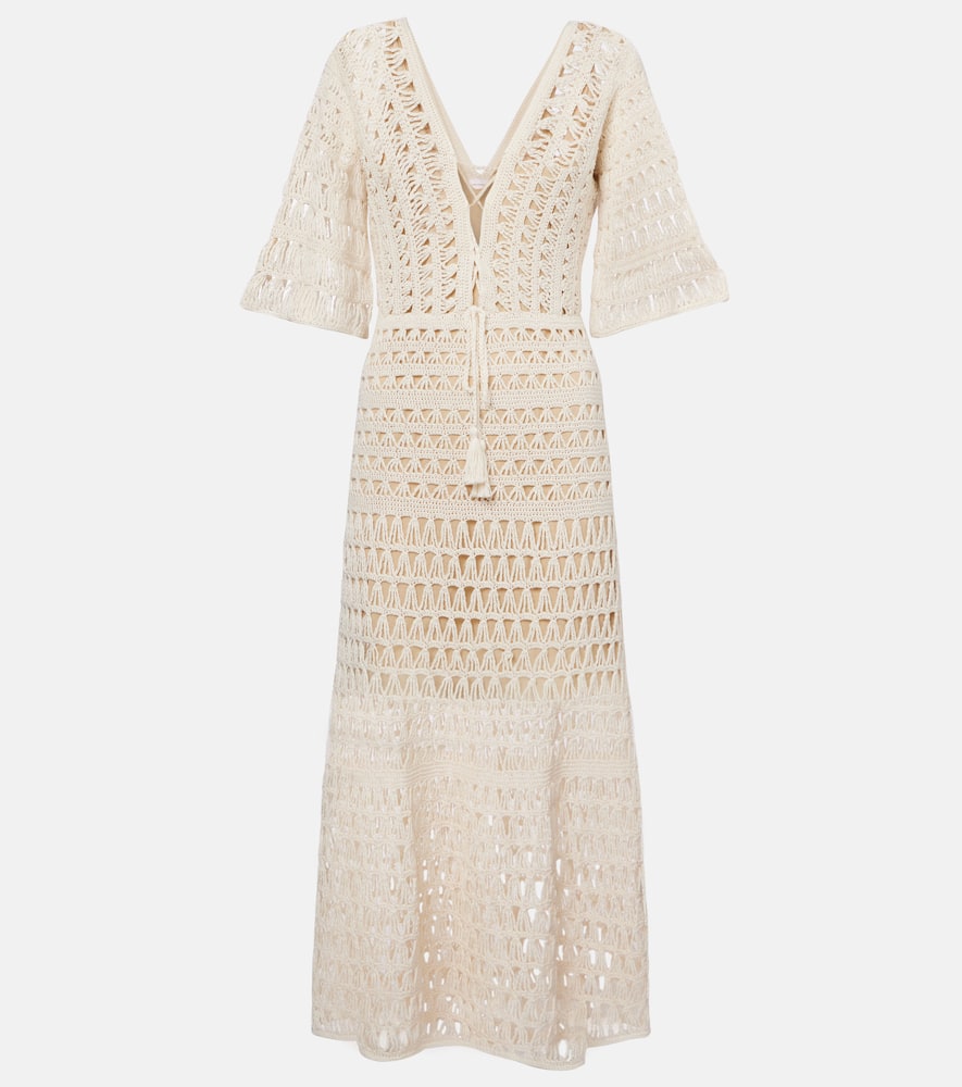 Crochet cotton maxi dress