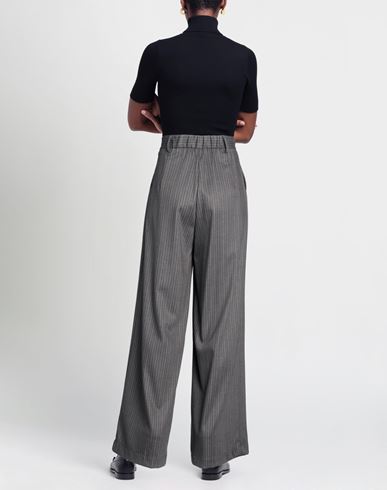 Niū Woman Pants Charcoal Size S Polyester, Viscose, Virgin Wool, Elastane