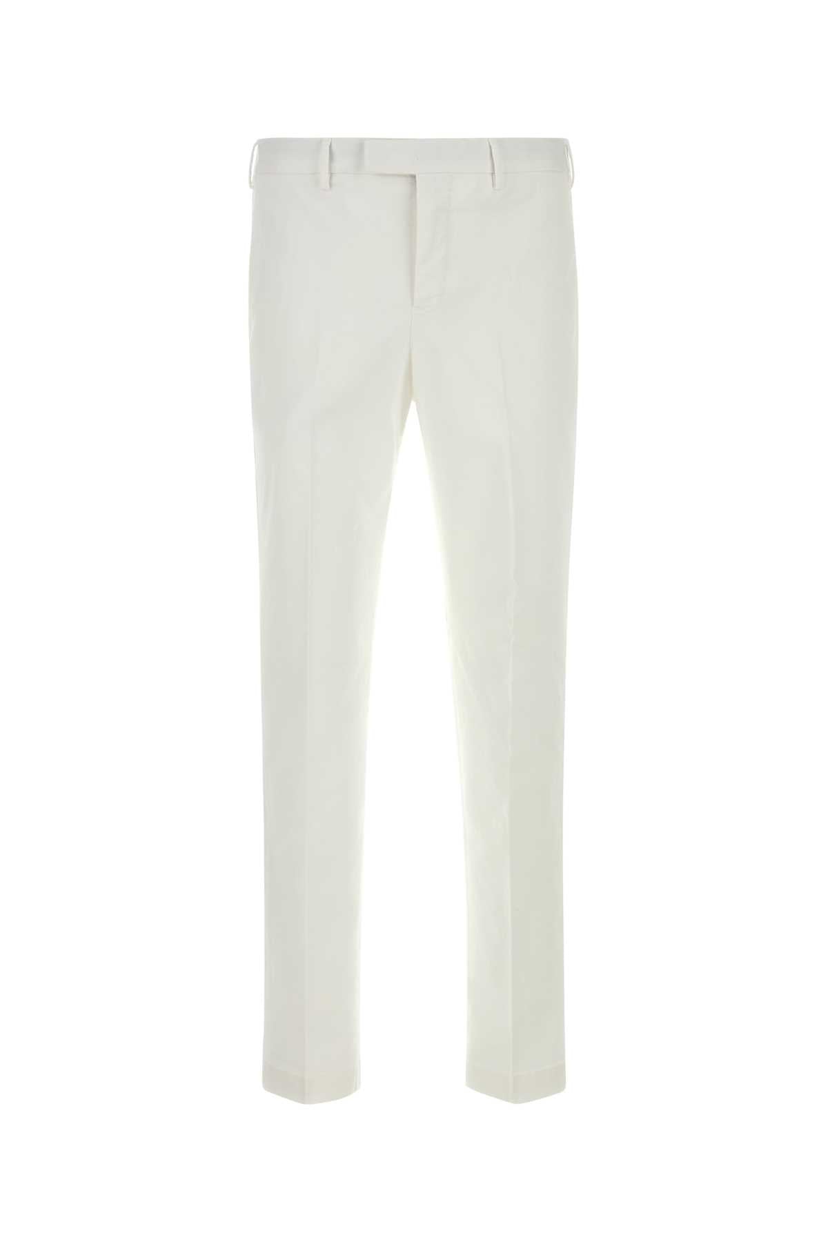Stretch Cotton Trousers — White