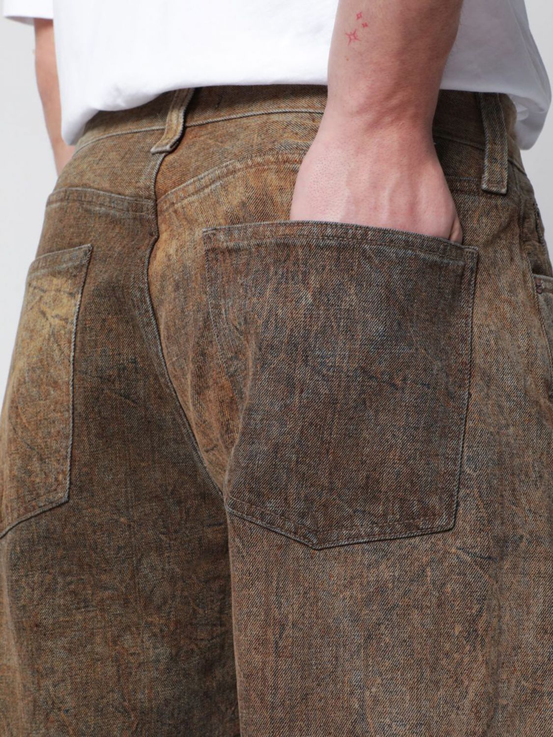 Jeans Men color Brown