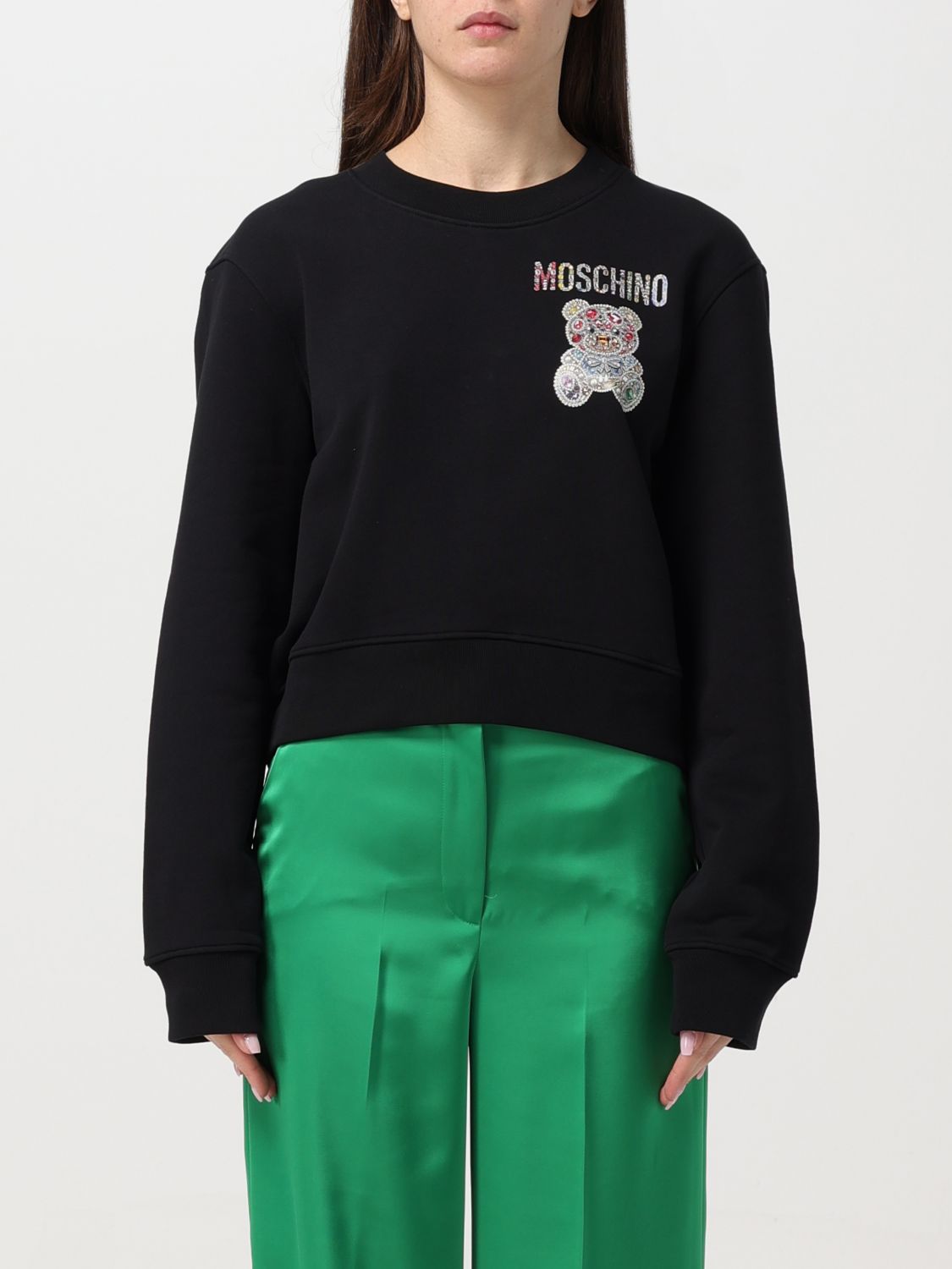 Sweatshirt Woman color Black