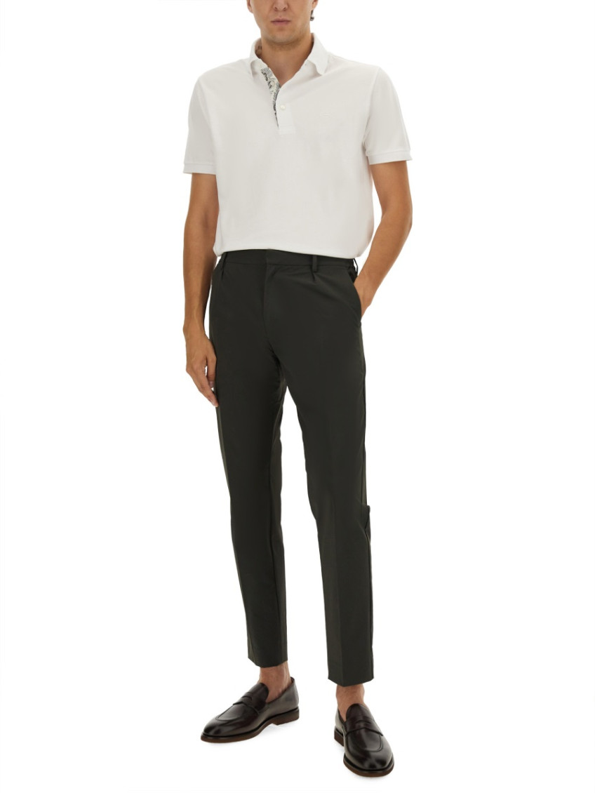 Polo Shirt With Embroidered Pegasus