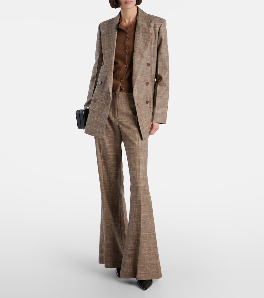 Stevens wool-blend flared pants