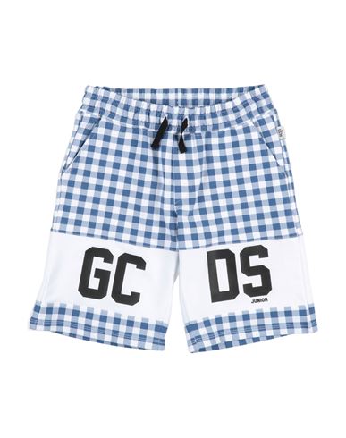 Kid Boy Shorts & Bermuda Shorts Blue Size 10 Cotton, Elastane