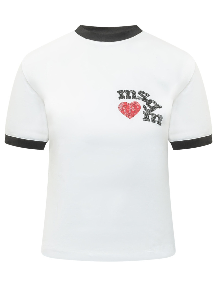 White Graphic Crew Neck T-Shirt
