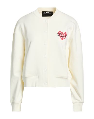 Woman Sweatshirt Ivory Size S Organic cotton