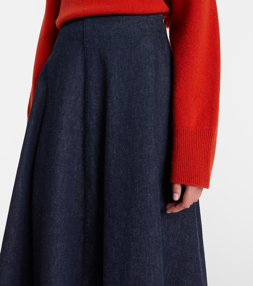 Varda denim midi skirt