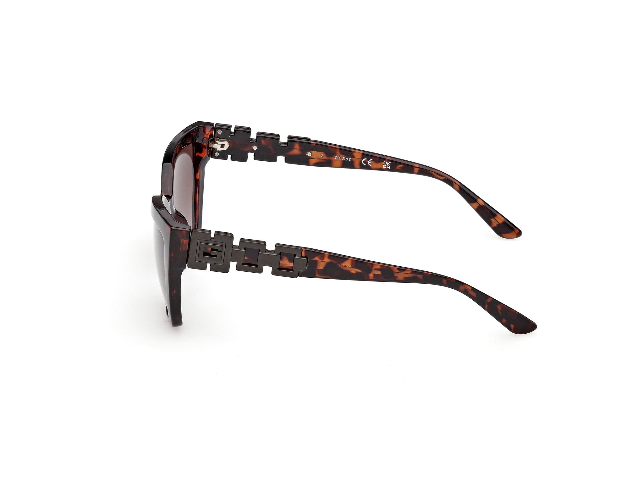 Guess Mujer Guess GU00264 52F Gafas de sol Inyectado la Habana Marrón Cat Eye Norma