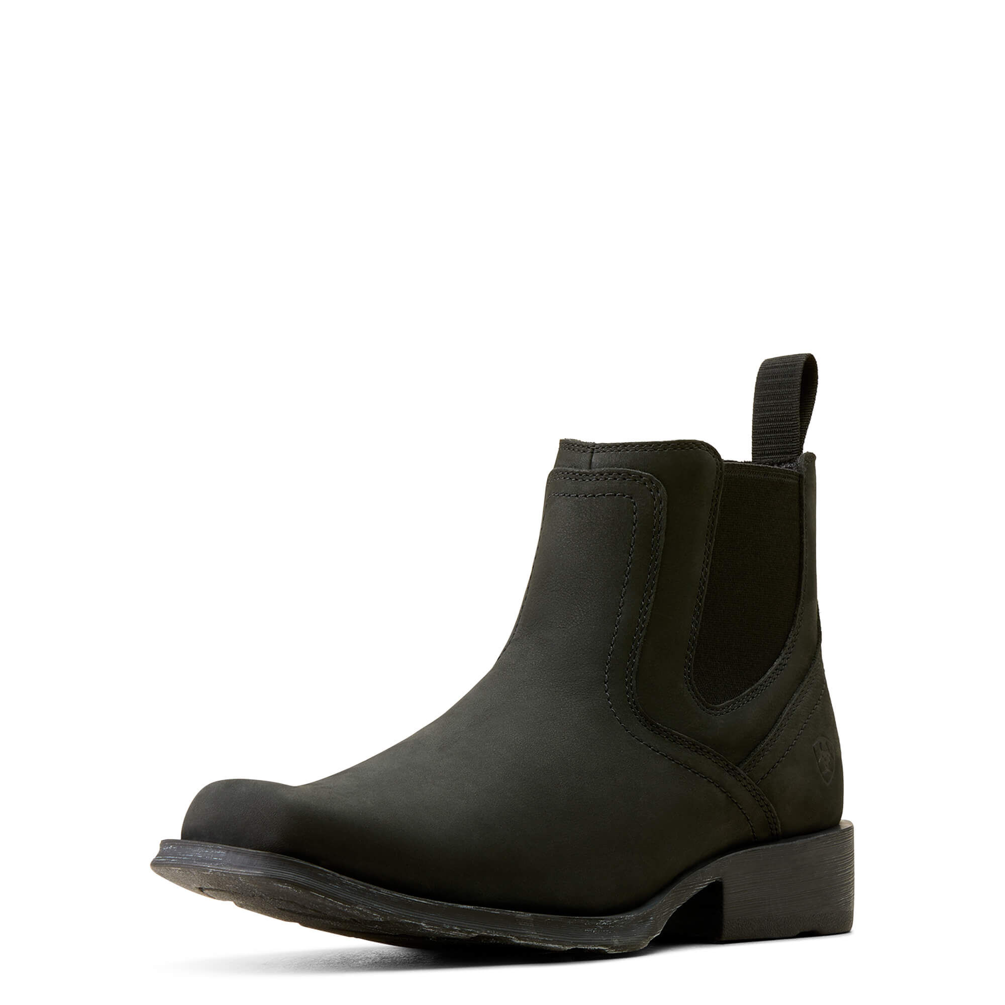 Men's Midtown Rambler Western Boots in Matte Black, D Medium Width, Size 9.5, by Ariat