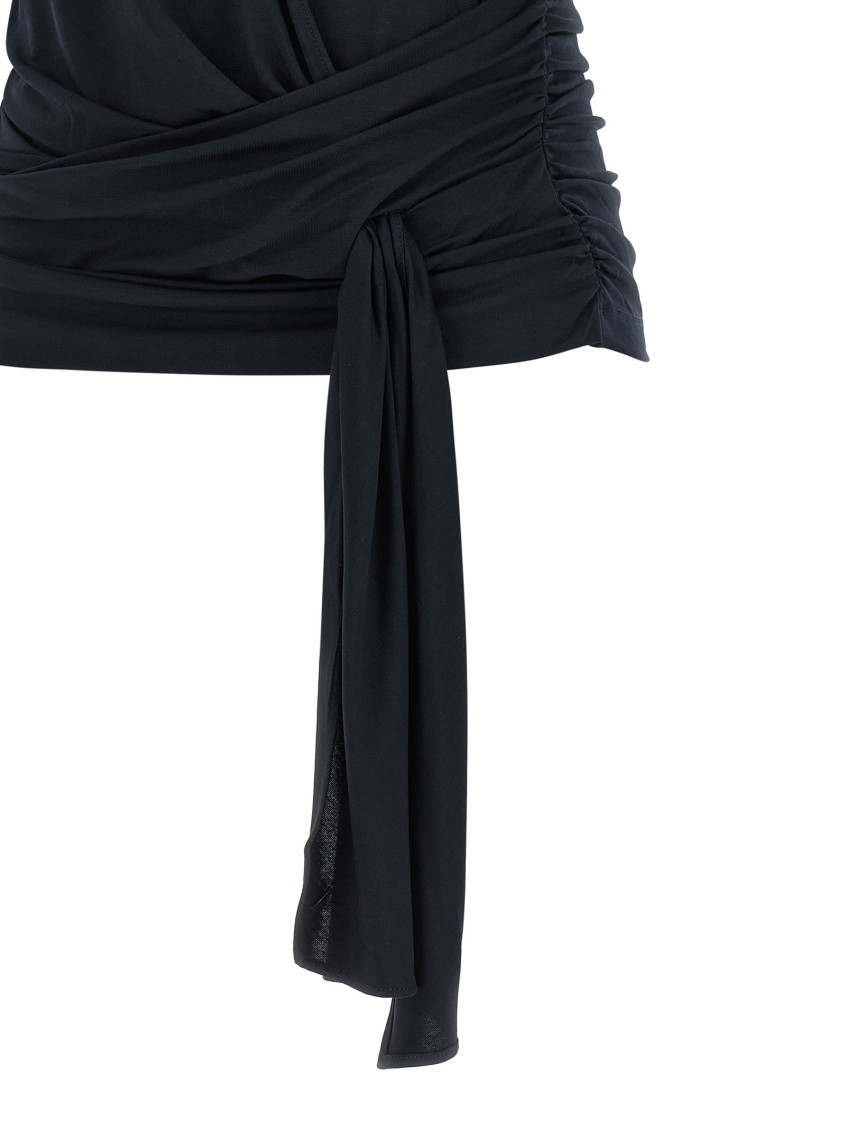 Black Solid Crew Neck T-Shirt