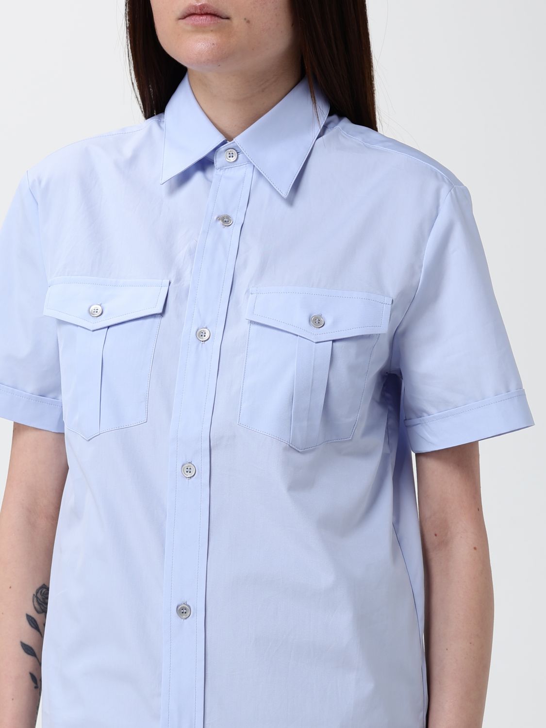 A. P.C. Shirt Woman color Blue