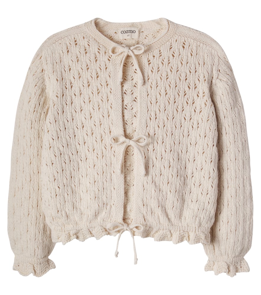 Ivy open-knit cotton cardigan