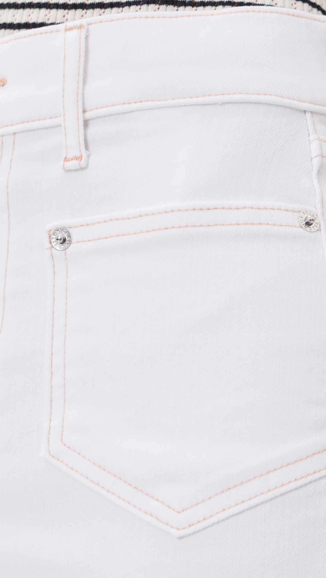 Carson Ankle Flare Jeans White