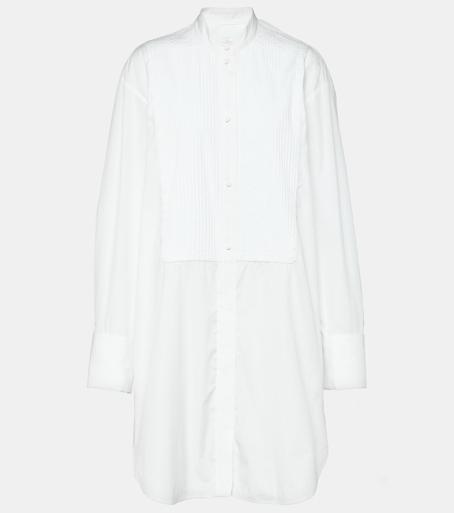 Ruffled cotton shirt