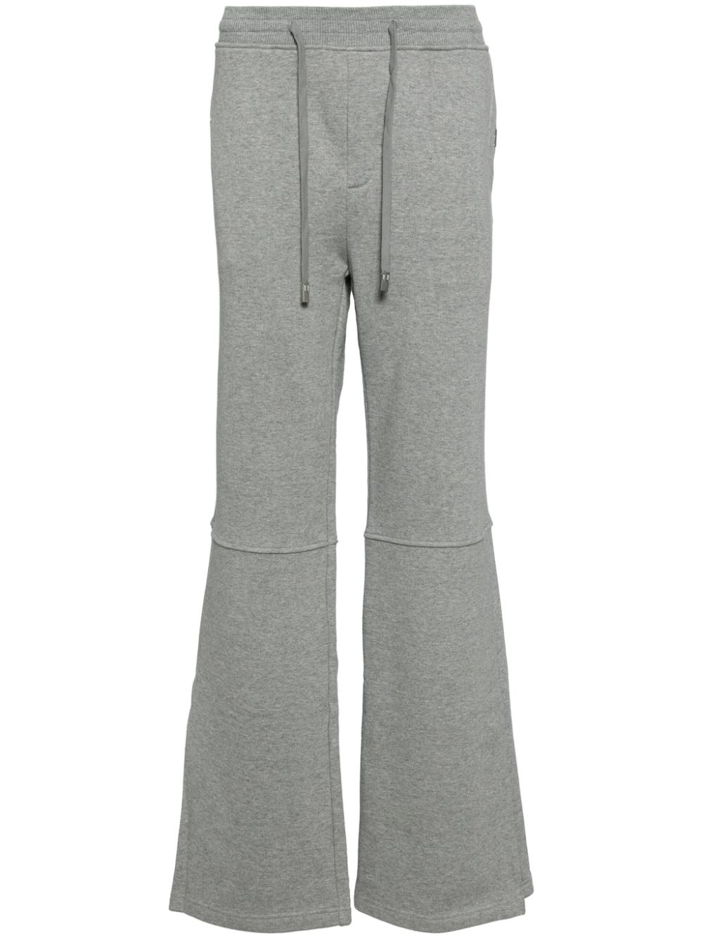 Panelled-design cotton trousers - GRANITE GRAY