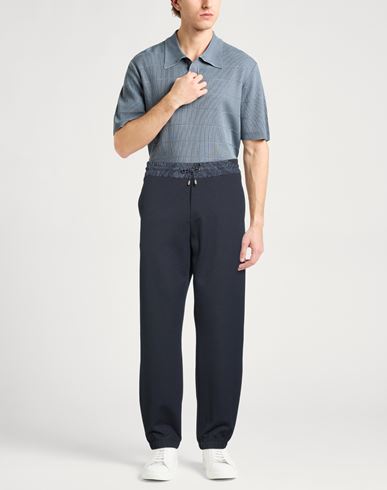 Etro Man Pants Midnight blue Size S Polyester, Cotton, Elastane