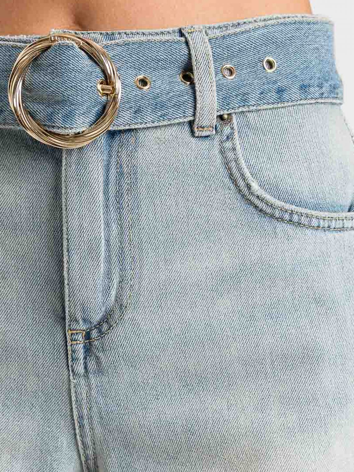 Shorts Woman color Denim