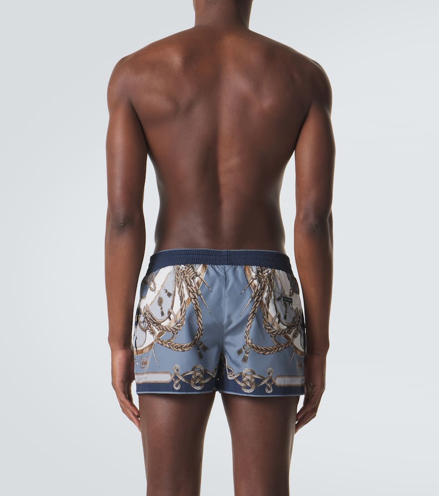 Printed swim trunks