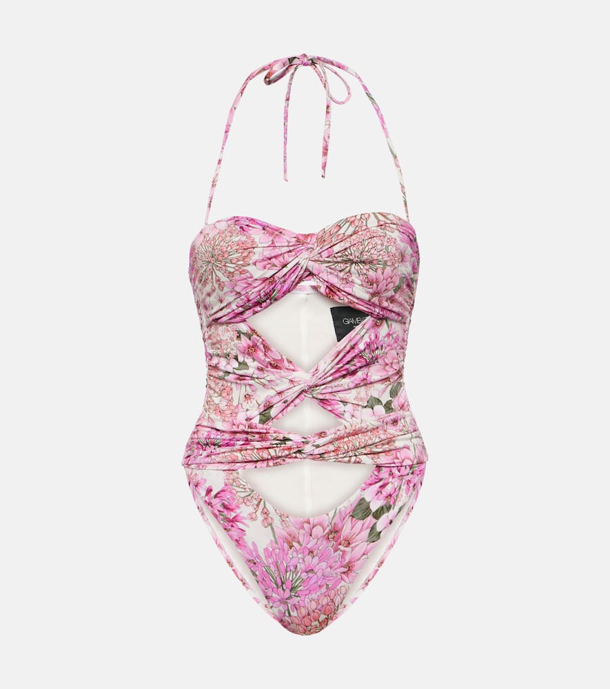 Saint-Rémy cutout floral swimsuit