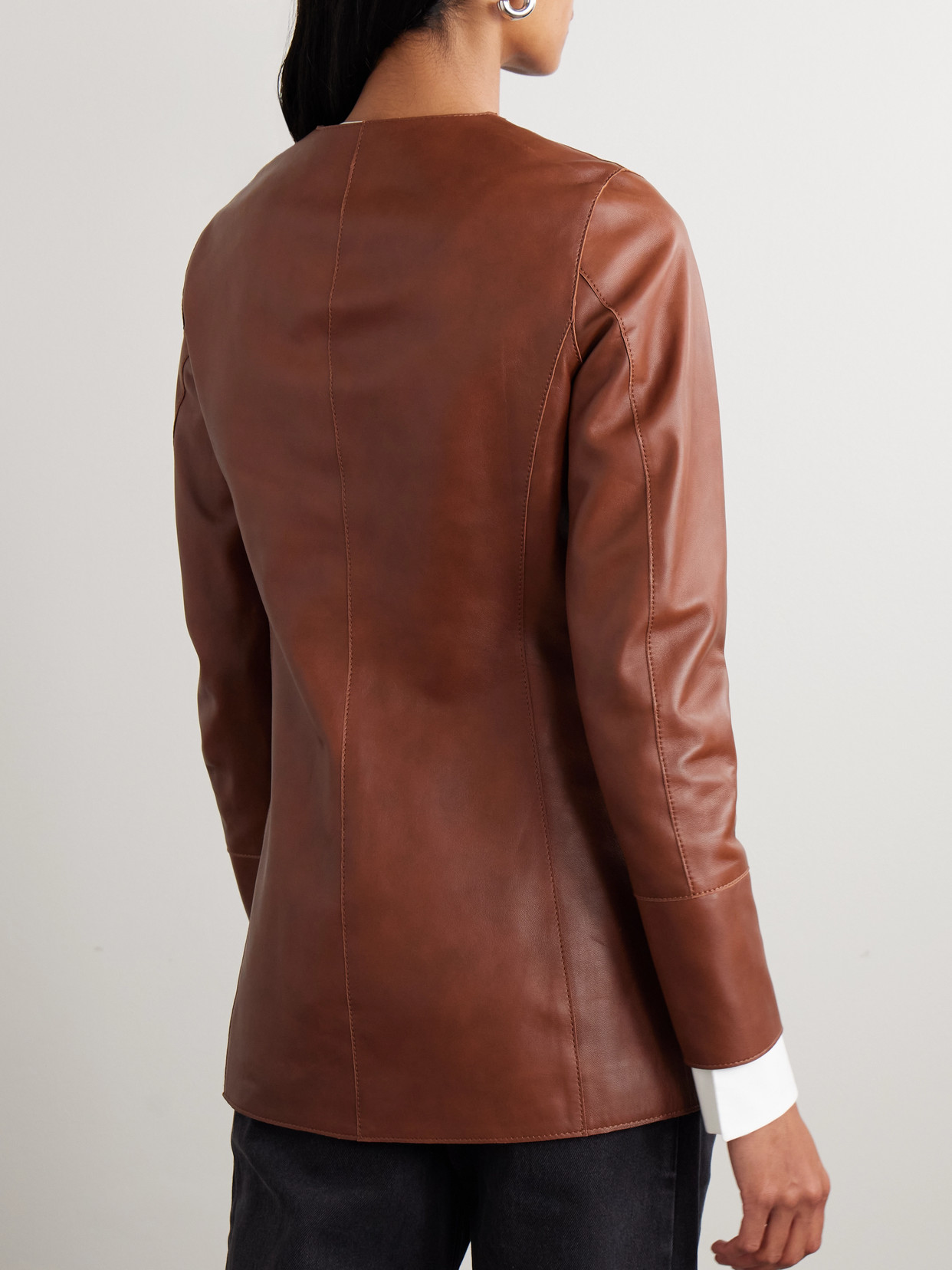 Rani Leather Jacket - Brown