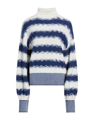 Woman Turtleneck Blue Size M Wool, Cashmere