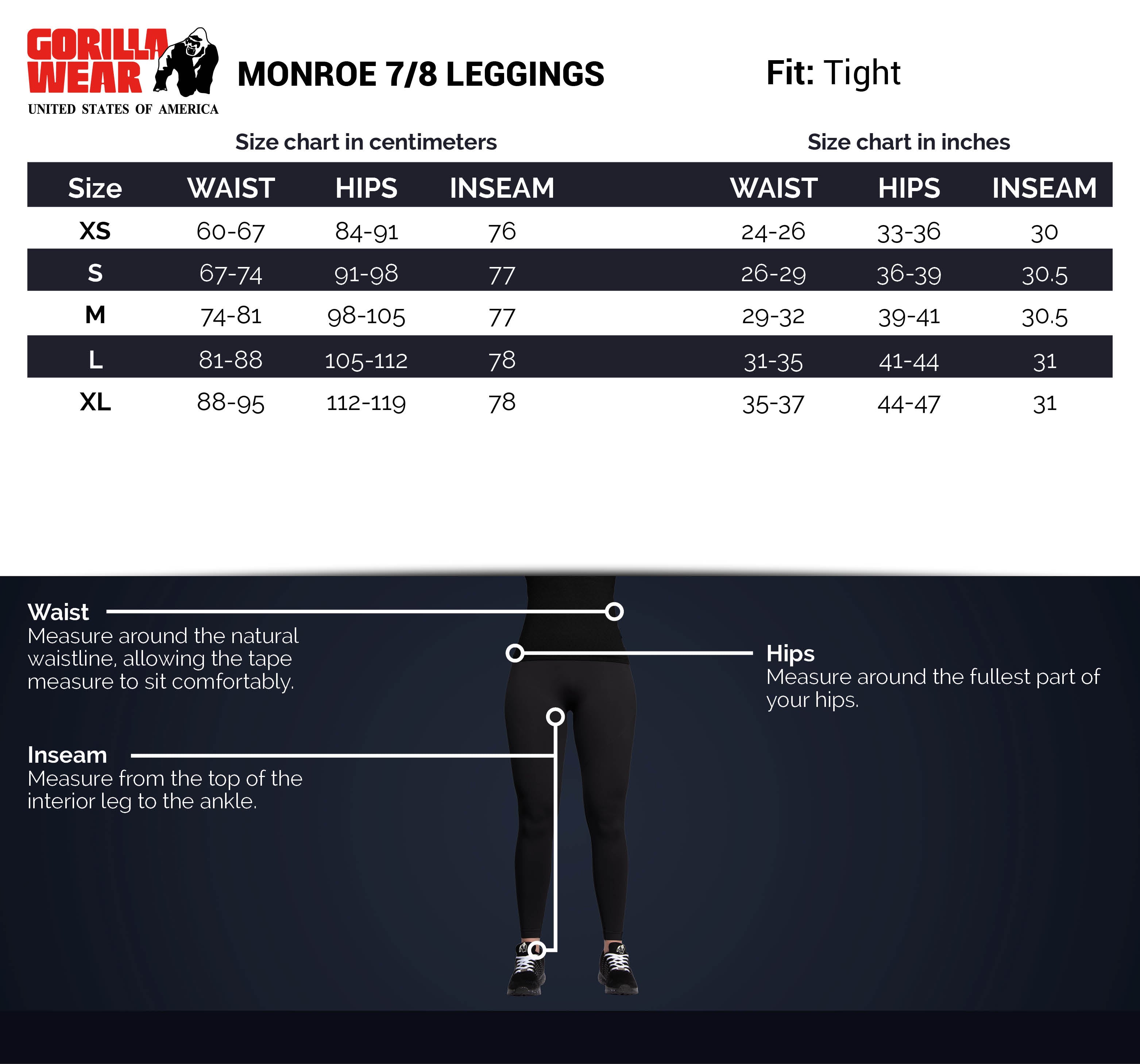 Monroe 7/8 Leggings - Gray