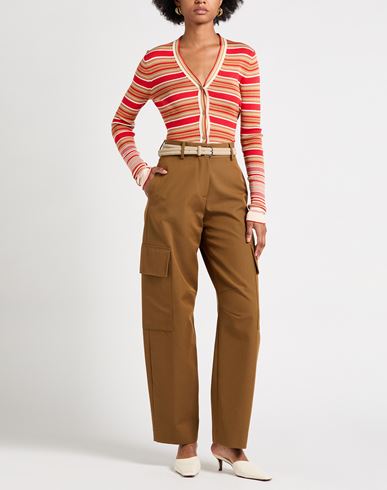 Woman Cardigan Red Size 4 Silk, Cotton, Polyamide