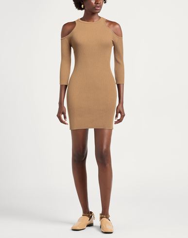 Woman Mini dress Camel Size ONESIZE Viscose, Acrylic, Elastane
