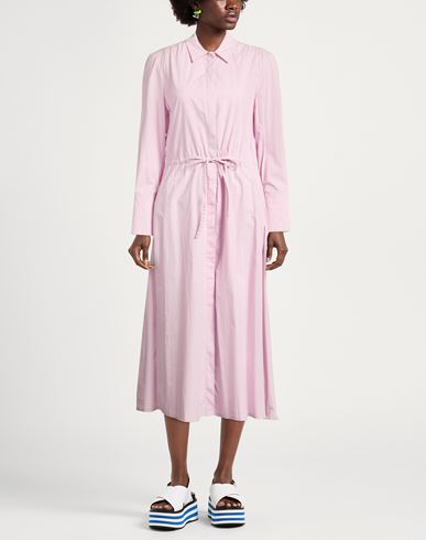 Woman Midi dress Lilac Size 6 Cotton