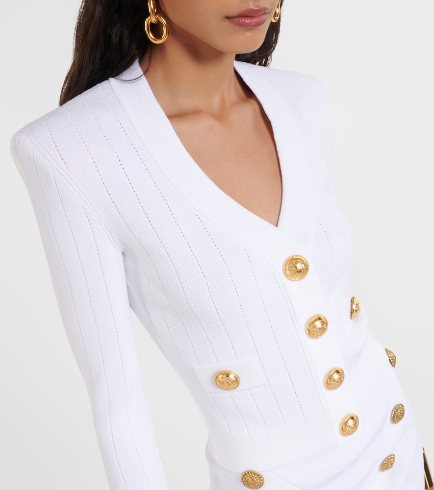 Ribbed-knit cardigan