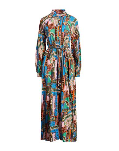Woman Maxi dress Azure Size L Cotton
