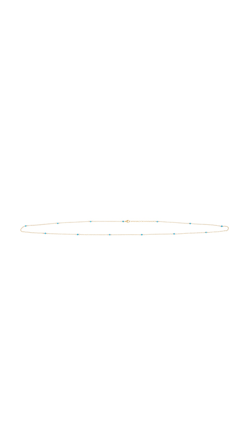 NAiiA x REVOLVE X Revolve Josie Belly Chain in Gold & Turquoise. a