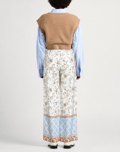 Woman Pants Ivory Size 2 Linen