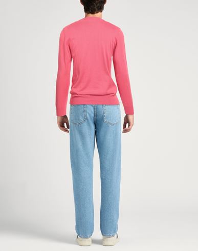 Ballantyne Man Sweater Magenta Size 38 Cotton, Cashmere