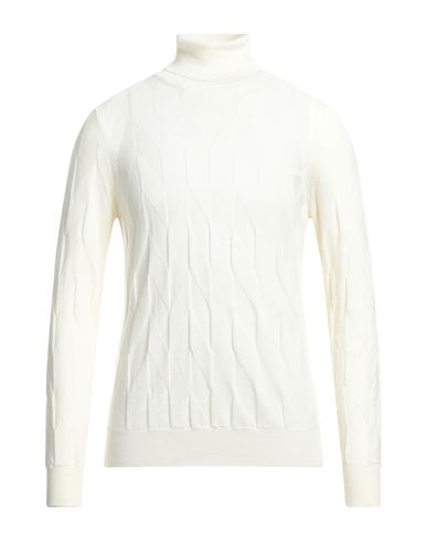 Man Turtleneck Off white Size 46 Merino Wool