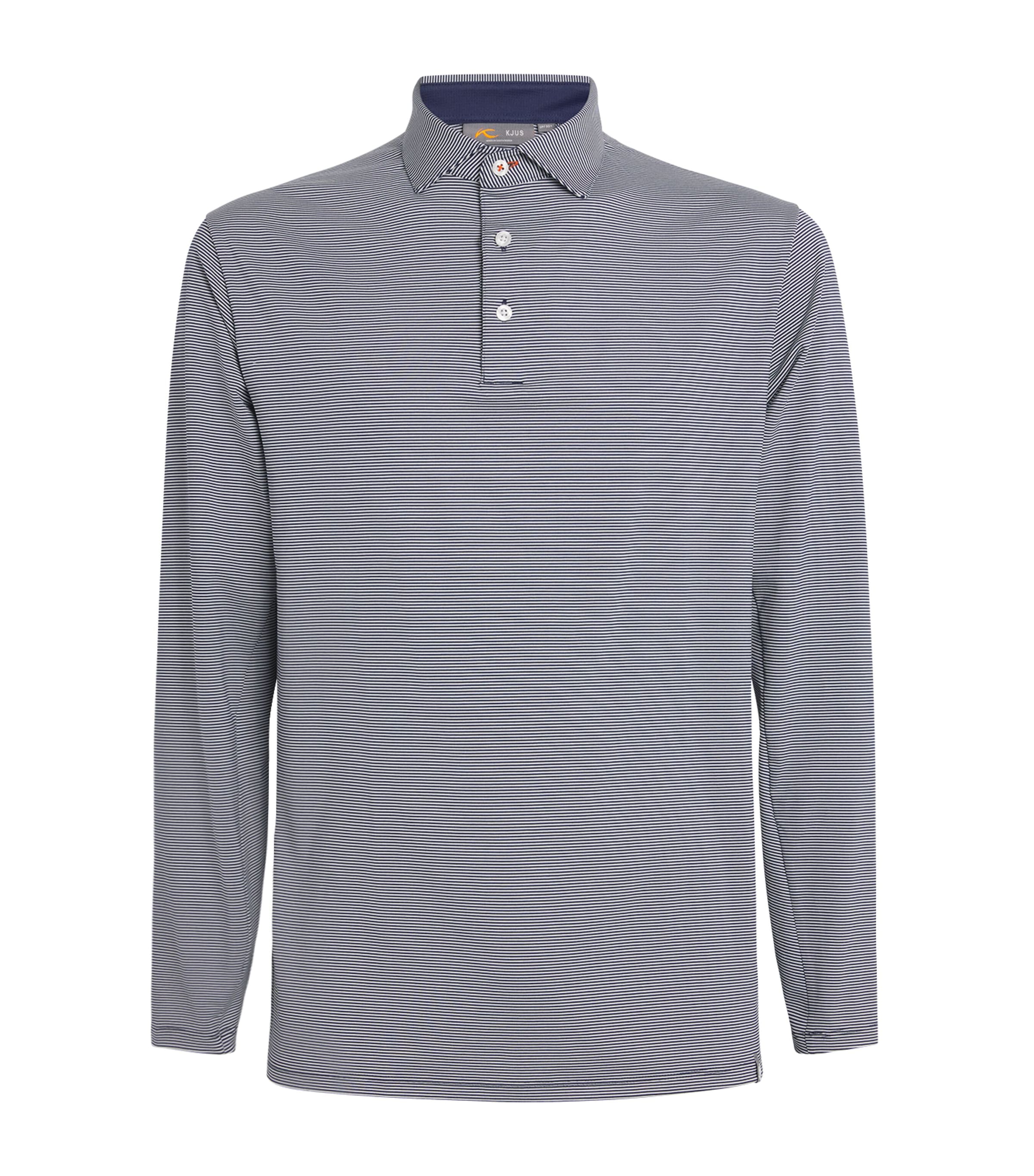 Stripe Soren Long-Sleeve Polo Shirt