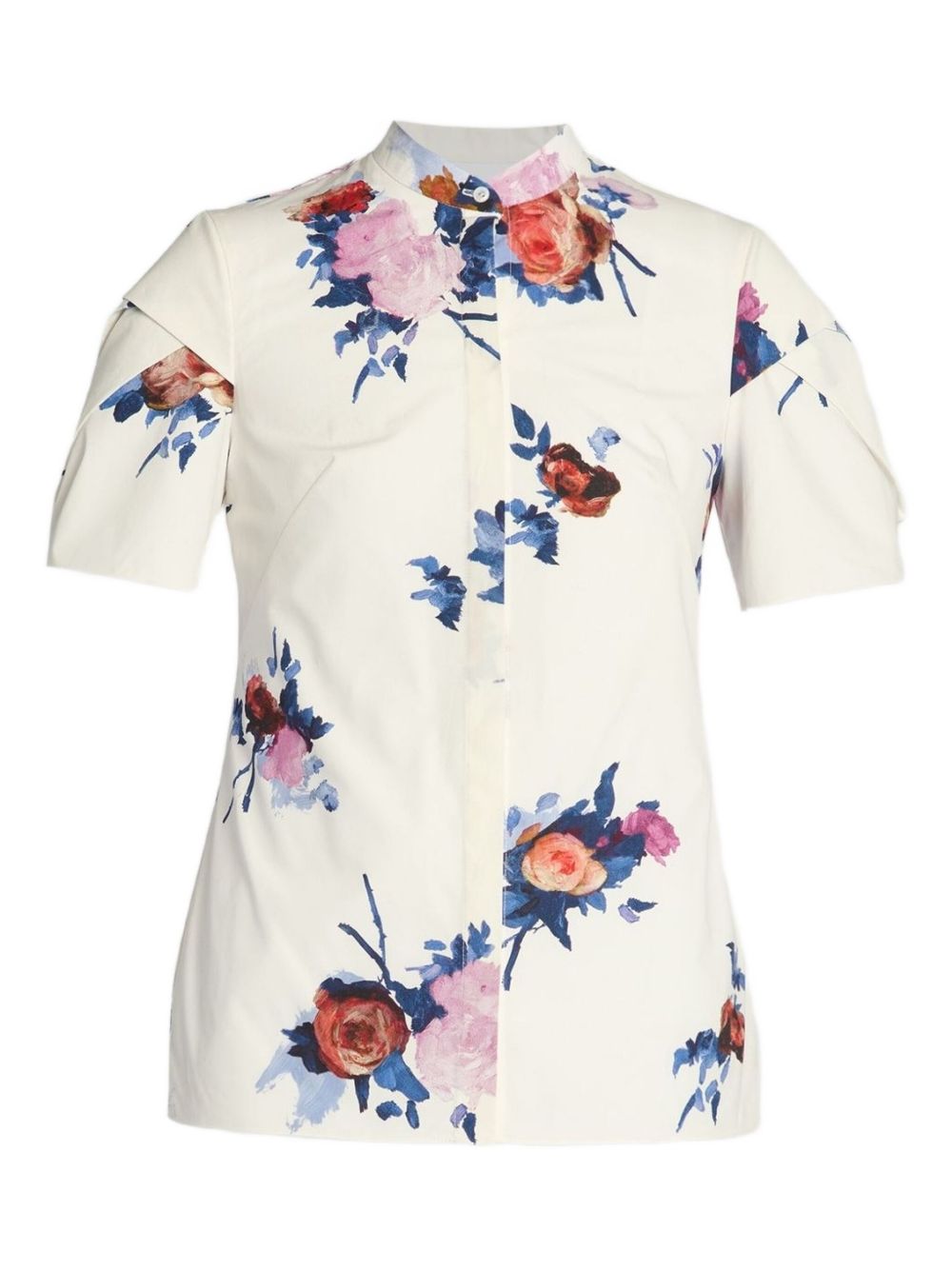 Floral-print shirt - White