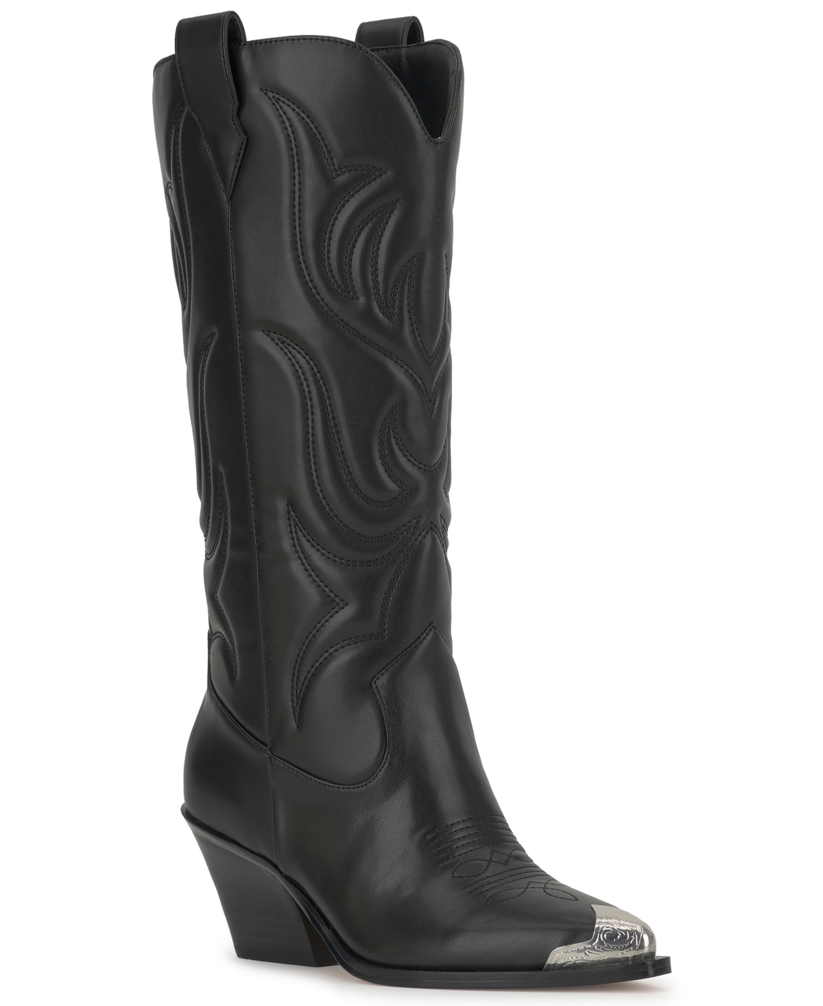Women's Zuliena Cowboy Half Zip Boots - Black Nappa