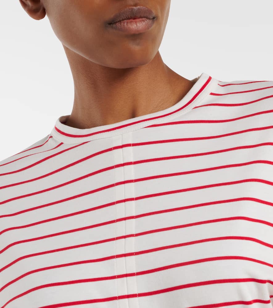 Striped cotton jersey T-shirt