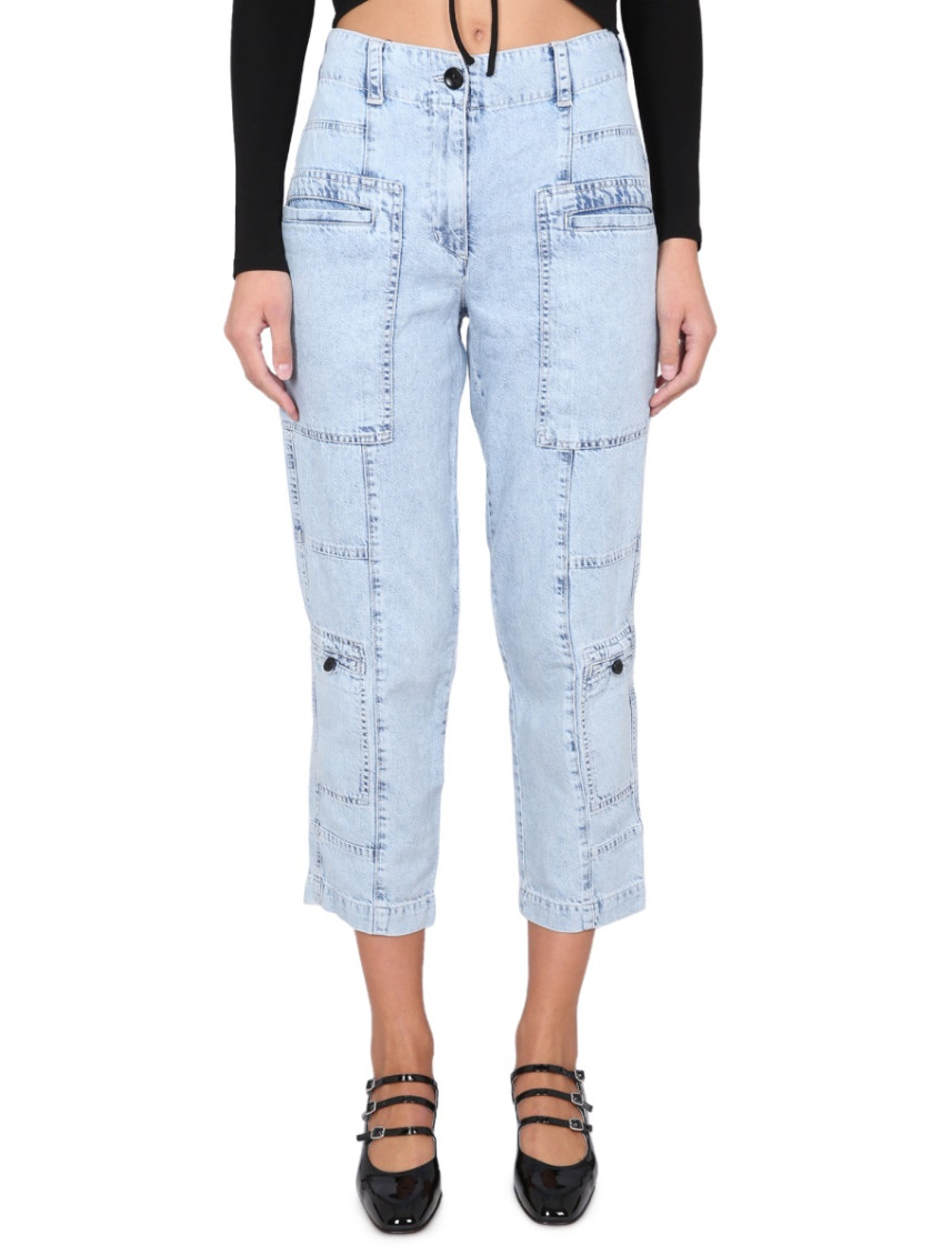 Blue Relaxed High Rise Jeans