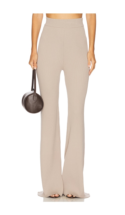 REMAIN Rib Knit Pants in Beige.  XL. Also in L, M